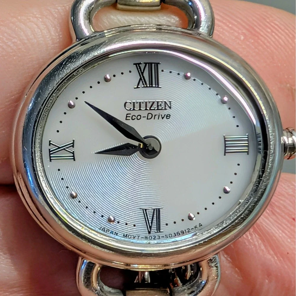 Citizen Eco-Drive B023-S021987 MOP Guilloche Dial Women's Watch New Capacitor